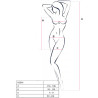 Passion - Bs096 Bodystocking Noir Taille Unique